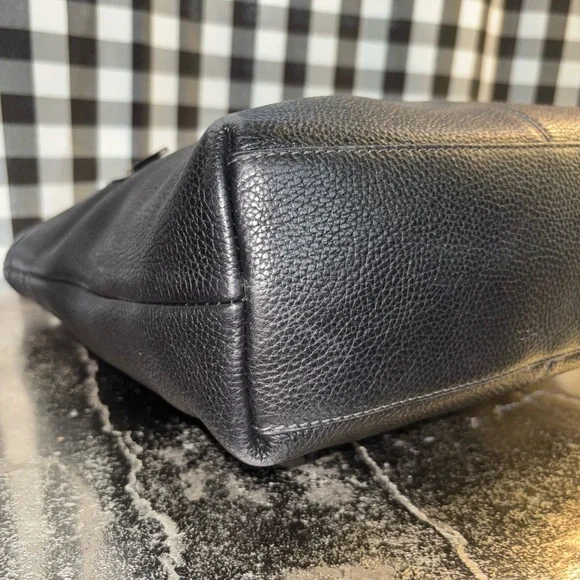 Coach Penelope Black Pebbled Leather Shoulder Tote 2010 - Picture 5 of 7